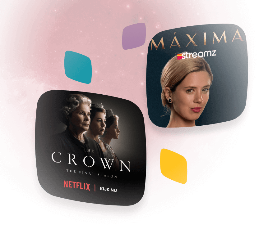 The Crown & Máxima bij de Netflix en Streamz combo